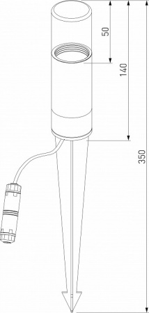 Наземный низкий светильник Elektrostandard Hidden a066034