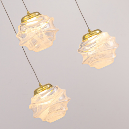 Светильник подвесной Delight Collection MD25030003 MD25030003-5B gold/clear