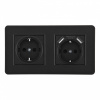 Розетка SET16-2 SET16-2-47-1-40-1 black