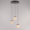 Светильник подвесной Delight Collection MD25030003 MD25030003-3A matt black/clear