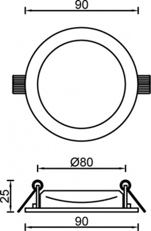 Точечный светильник LED Panel 565208