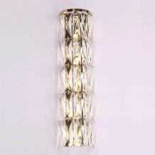 NEWPORT 10120  , Бра, Polished champagne gold Clear crystal L14*H52.5*Sp9 cm G9 5*25W