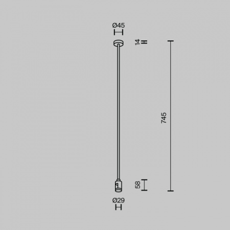 Крепление потолочное Accessories for tracks Flarity TRA159C-S1-PT