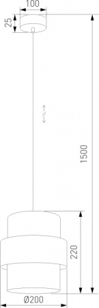 Светильник подвесной TK Lighting Calisto 5401 Calisto