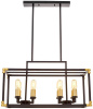 Подвесная люстра LDP 1140-8 BK+MD