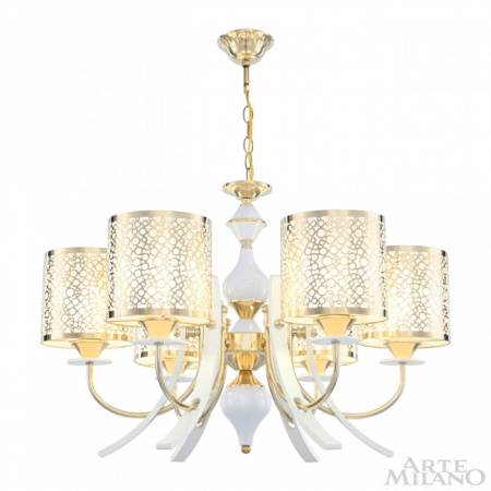 Подвесная люстра Arte Milano Florentia-6067 306067/6 Wh/Gd