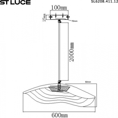 Светильник подвесной ST Luce Oasis SL6208.411.12