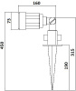 Грунтовый светильник HUMBERG 12600 Bl