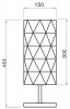 Интерьерная настольная лампа Asterope linear 346003