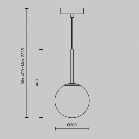 Подвесной светильник Basic form MOD321PL-01B1