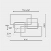 Потолочная люстра L11046-4 BK