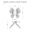 Настенный светильник Borboleta FL1103-1W2