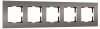 Рамка Slab бронза софт W0052963