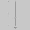 Настенный светильник Light stick MOD237WL-L11BS3K