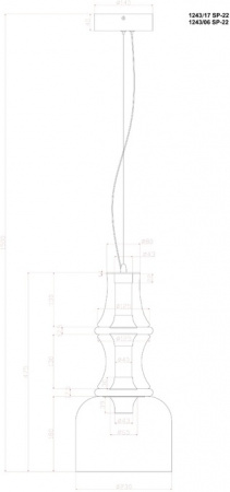 Подвесной светильник Volturn 1243/06 SP-22