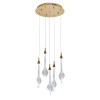 Светильник подвесной Delight Collection OD2433 OD2433-5 gold/clear