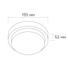 Настенно-потолочный светильник LCL04-12W-R41-4K-SBA
