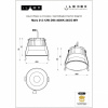 Точечный светильник Mars DIM 212-12W-D95-4000K-24DG-WH