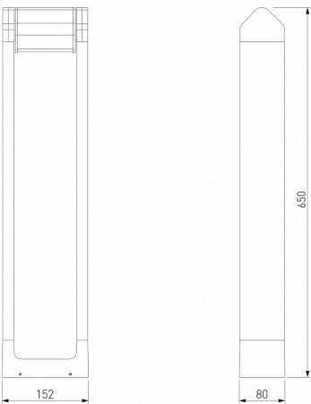 Наземный низкий светильник Elektrostandard DORS a062881