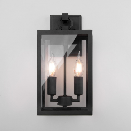 Уличный настенный светильник Elektrostandard Candle 35150/D черный