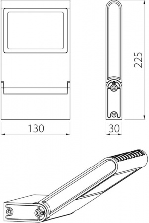 Настенный светильник уличный Dwell NC-003057-DG