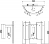 Настенный светильник Ottimo FR5198WL-01BS