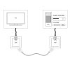 Розетка HDMI Встраиваемые механизмы серебряные W1186006