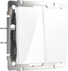 Выключатель Werkel W1123001/ Перекрестный выключатель двухклавишный (белый)
