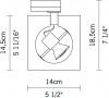 Трековый светильник Aster D36J0100