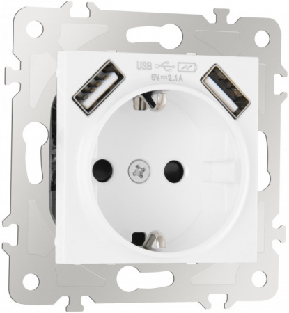 Розетка Arte Milano Am-203 203.47-1.white