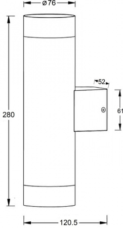 Архитектурная подсветка TUBE 5003-2 Bl