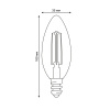 Лампочка светодиодная Яркая A++ LED-C35-4W/4000K/E14/CL GLY01TR