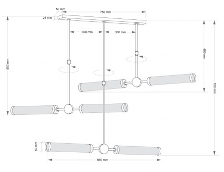 Потолочная люстра OREZZO ORE-ZW-2X3(P)