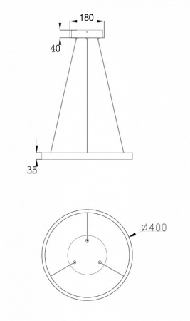 Подвесной светильник Maytoni Rim MOD058PL-L22W4K