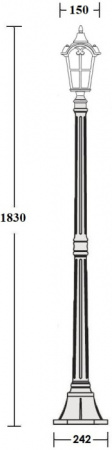 Наземный фонарь PORTO 86108 R