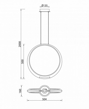 Подвесной светильник Mantra Ring 6171