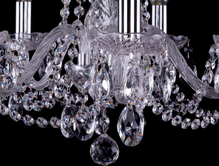Подвесная люстра Bohemia Ivele Crystal 1402 1402/5/160/Ni