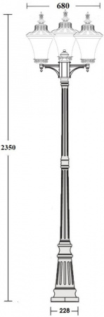 Наземный фонарь ELBA 86409B/01 Bl