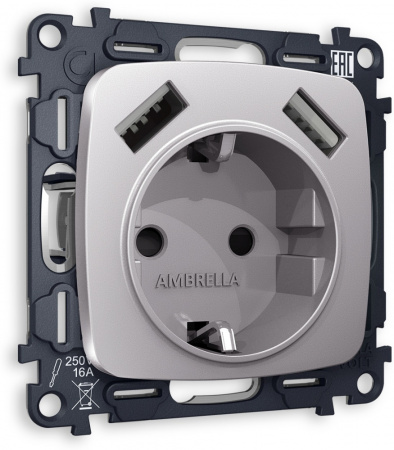 Розетка Ambrella Volt OMEGA MO509010