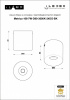 Накладной светильник ILedex Metrica 108-7W-D80-3000K-24DG-BK