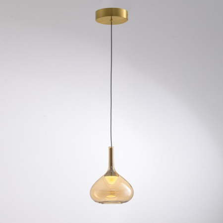 Светильник подвесной Delight Collection MD25001005 MD25001005-1A brass/amber