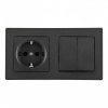 Розетка SET06-2 SET06-2-30-2-40-1 black