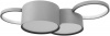 Потолочный светильник Pin 10317/4 Grey