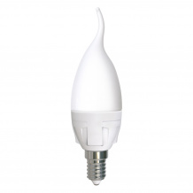 Лампочка светодиодная Яркая LED-CW37 7W/6500K/E14/FR PLP01WH