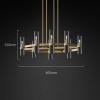 Люстра на штанге Delight Collection Ravelle MT8888-8H antique brass