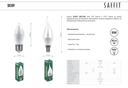 Светодиодная лампа Saffit 55130