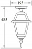 Потолочный светильник уличный FARO-FROST S 91105fSA Bl