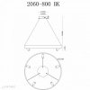 Подвесная люстра iLedex Vision 2060-D800 BK