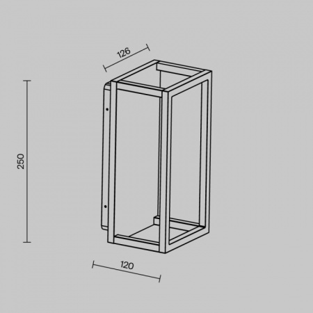 Настенный светильник Frame Maytoni O527WL-L12B3K