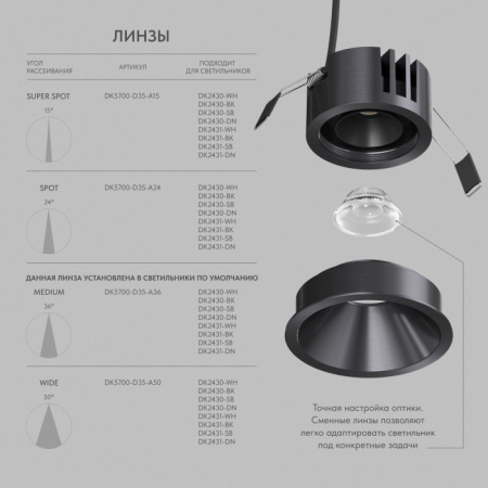 Точечный светильник SHINE GLOW DK2431-DN